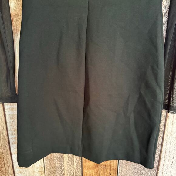 Abercrombie & Fitch Dress Black Mesh Long Sleeve Bodycon Mini Medium Versatile - Picture 6 of 8